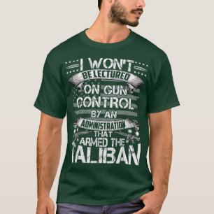 T-shirt Je ne serai pas enseigné sur le contrôle des armes