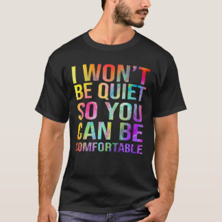 T-shirt Je ne serai pas tranquille pour être à l'aise drôl