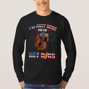 T-shirt Je ne suis ici que pour les hot-dogs American Dach