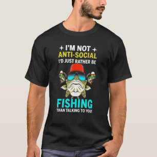 T-shirt Je ne suis pas asocial, je préférerais juste aller