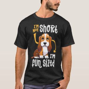 T-shirt Je Ne Suis Pas Courte Je M'Amuse Sizé Funky Basset