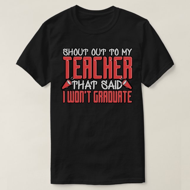 T-shirt Je Ne Suis Pas Diplômé. (Design devant)