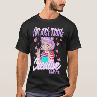 T-shirt Je Ne Suis Pas Étrange Je Suis Juste Plus Créatif 
