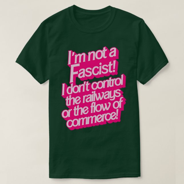 T-shirt Je ne suis pas fasciste (Design devant)