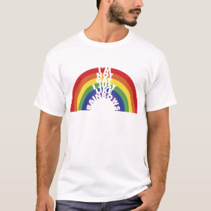 T-shirt Je ne suis pas gai, j'aime juste des arcs-en-ciel