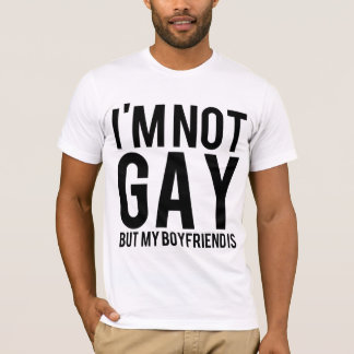 T-shirt Je ne suis pas gai mais mon ami est