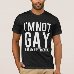 T-shirt Je ne suis pas gai mais mon ami est