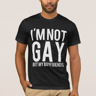 T-shirt Je ne suis pas gai mais mon ami est