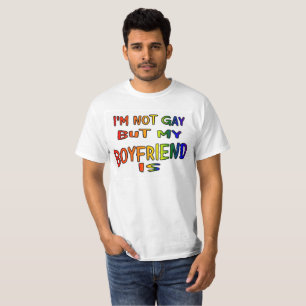 T-shirt Je ne suis pas gai mais mon ami est chemise