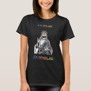 T-shirt Je ne suis pas Gay Je suis Satanic Gay Homosexuel 