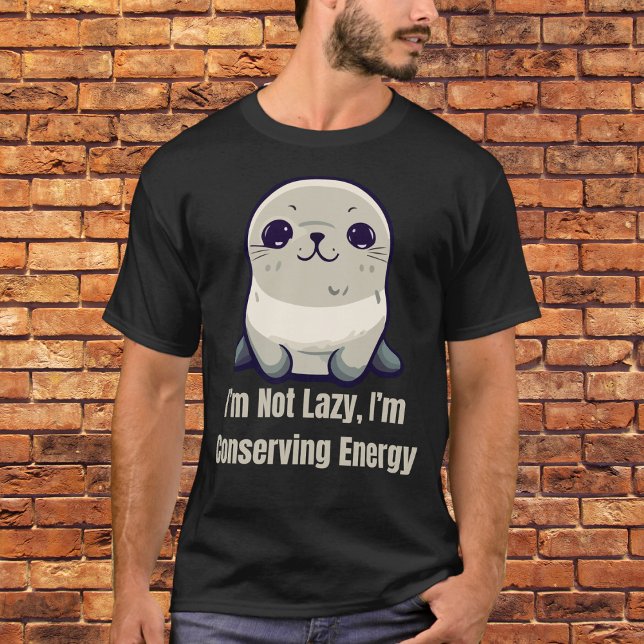 T-shirt Je ne suis pas Lazy, je préserve l'énergie (Créateur téléchargé)