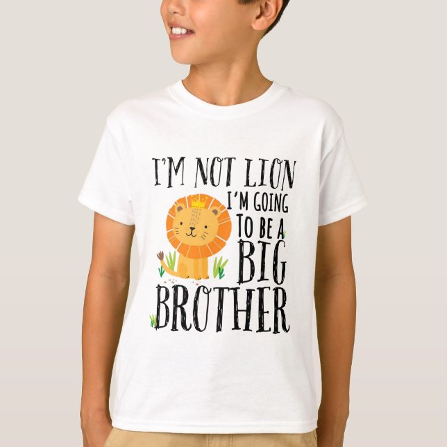 T-shirt Je ne suis pas Lion Je vais être un Big Brother 20 (Devant)