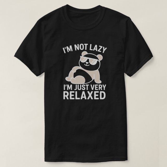 T-shirt Je ne suis pas paresseux, je suis juste très déten (Design devant)