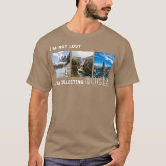 T-shirt Je ne suis pas perdu je collectionne des pierres c