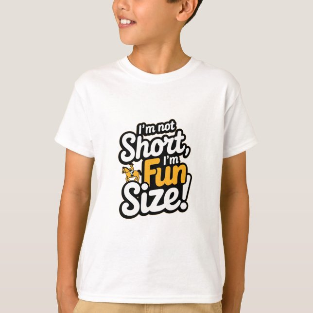 T-shirt Je ne suis pas petite, la taille amusante (Devant)