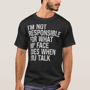 T-shirt Je ne suis pas responsable de ce que fait mon visa