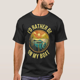 T-shirt Je Ne Suis Pas Sur Mon Bateau