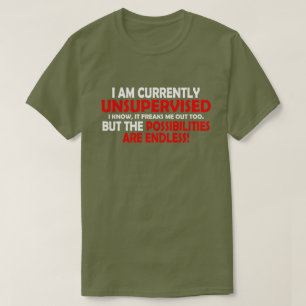 T-SHIRT JE NE SUIS PAS SURVEILLÉE. LES POSSIBILITÉS !