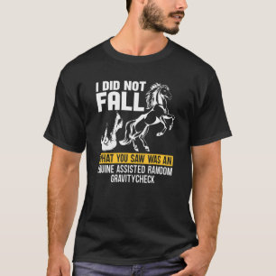 T-shirt Je ne suis pas tombé cavalier équestre équitation
