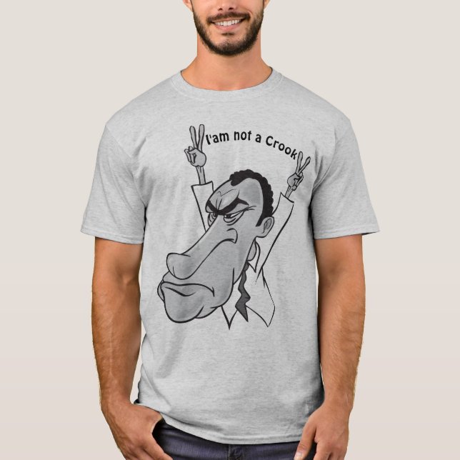 T-shirt Je ne suis pas un Crook Nixon (Devant)