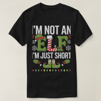 T-shirt Je Ne Suis Pas Un Elfe Juste Court Drôle Noël Noël