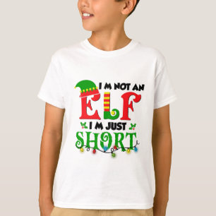 T-shirt Je ne suis pas un elfe juste petit drôle de Noël X