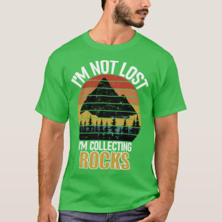 T-shirt Je ne suis pas un géologue collectionneur de roche