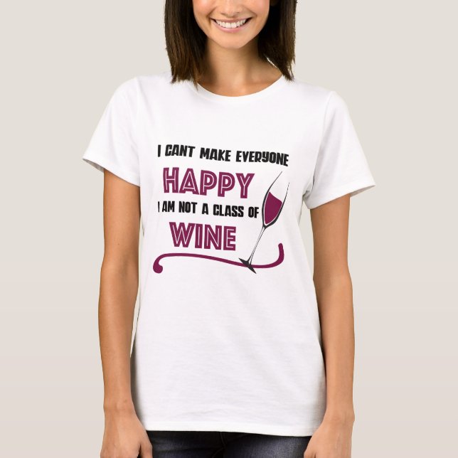 T-shirt Je ne suis pas un vin (Devant)