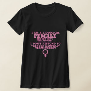 T-shirt Je ne suis pas une femme neutre