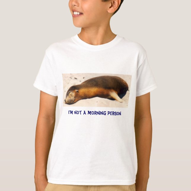 T-shirt Je ne suis pas une personne matinale (Devant)