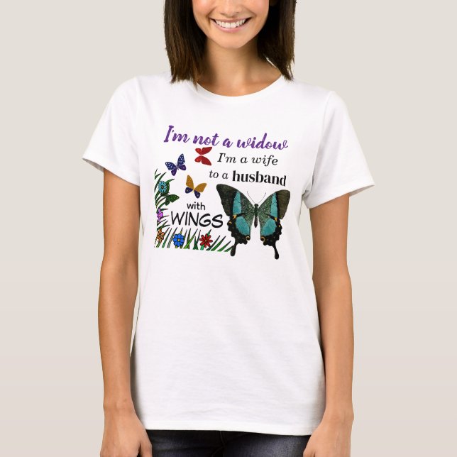 T-shirt "Je ne suis pas une veuve, je suis une fem (Devant)