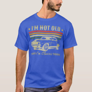 T-shirt Je ne suis pas vieille, je suis une fille de voitu