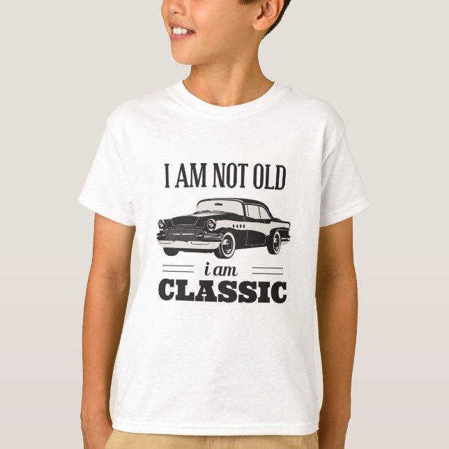 T-shirt Je ne suis pas vieux Je suis classique (Devant)