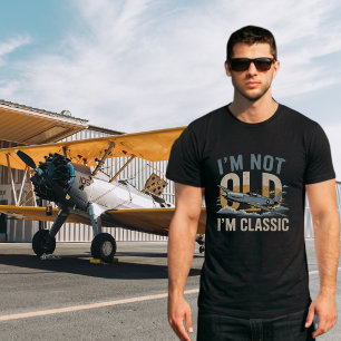 T-shirt Je ne suis pas vieux, je suis classique, drôle, Wa