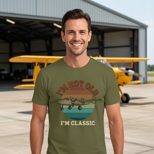 T-shirt Je ne suis pas vieux, je suis classique Pilote d'a