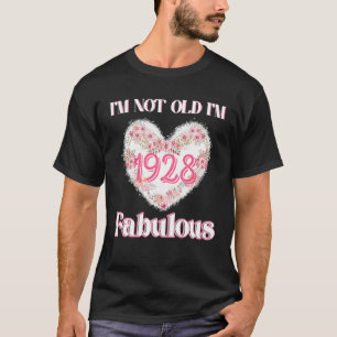 T-shirt Je ne suis pas vieux Je suis fabuleux Vintage Flor