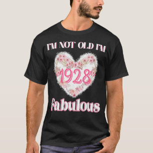 T-shirt Je ne suis pas vieux Je suis fabuleux Vintage Flor