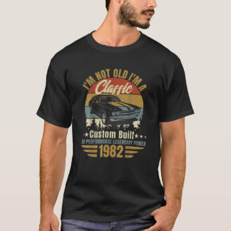 T-shirt Je ne suis pas vieux Je suis un classique Né 1982 