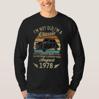 T-shirt Je ne suis pas vieux Je suis un classique Né en ao
