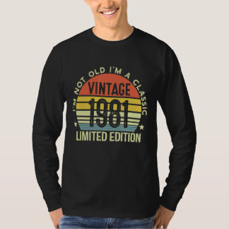 T-shirt Je ne suis pas vieux Je suis un classique Vintage