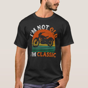 T-shirt Je ne suis pas vieux Je suis une moto classique Vi