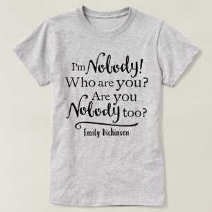 T-shirt Je ne suis personne citée
