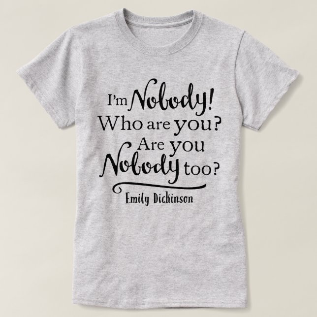 T-shirt Je ne suis personne citée (Design devant)