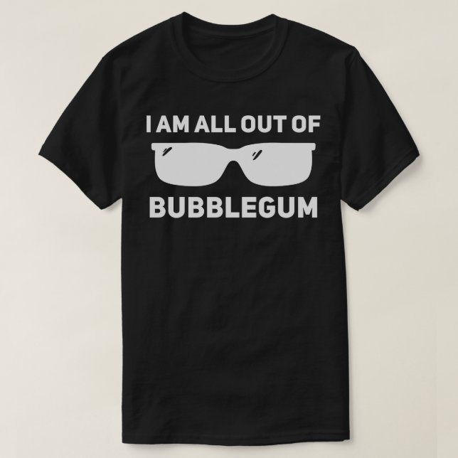 T-shirt Je ne suis plus en bubblegum 1 (Design devant)