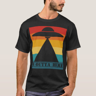 T-shirt Je Ne Suis Plus Là - Ufo Saucer