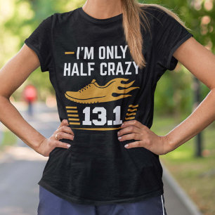 T-shirt Je ne suis qu'à moitié fou