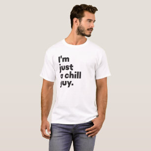 T-shirt Je ne suis qu'un gars froid (Blanc)