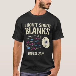 T-shirt Je ne tire pas Blanches Genre Révéler Baby shower 