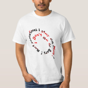 T-shirt Je ne vais pas aux barres ! Mais parfois je reste