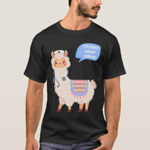 T-shirt Je ne vais pas bouffer votre Coussin, mais Alpaca 